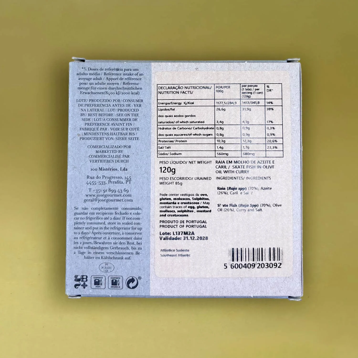 ABC+ Skate Fish in Olive Oil and Curry - Image 5