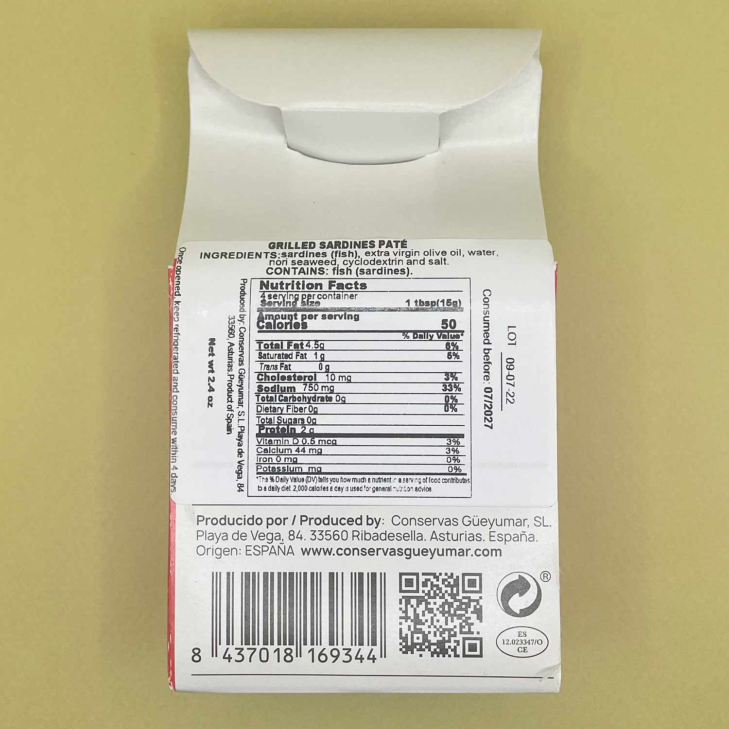 Güeyu Mar Chargrilled Sardine Pâté - Image 5