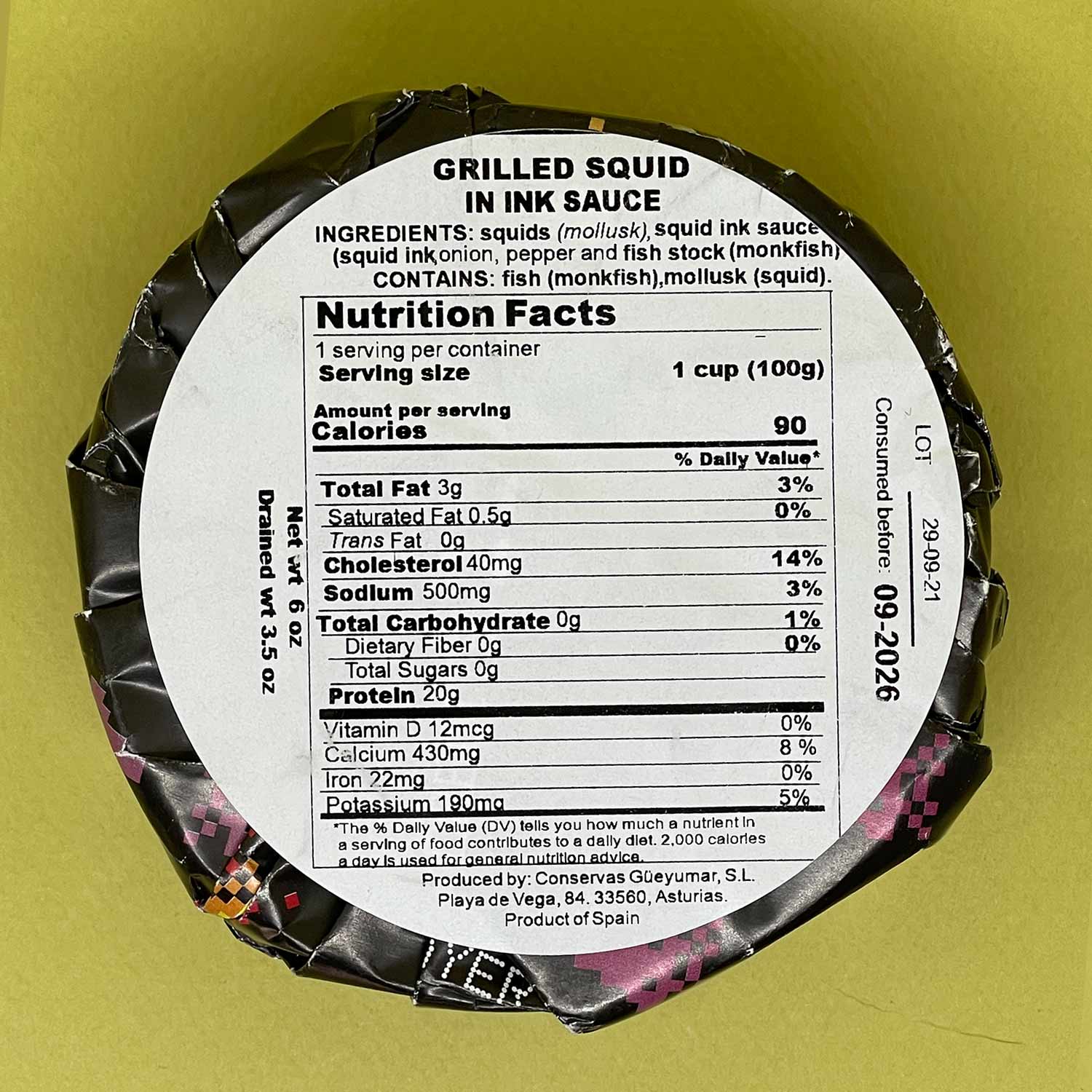 Güeyu Mar Squid In Ink Sauce - Image 5