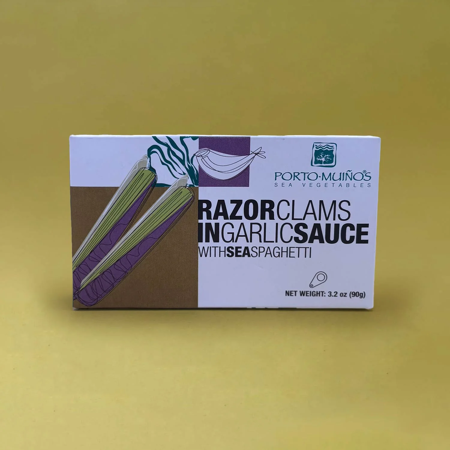 Porto-Muiños Razor Clams in Garlic Sauce with Sea Spaghetti - Image 3