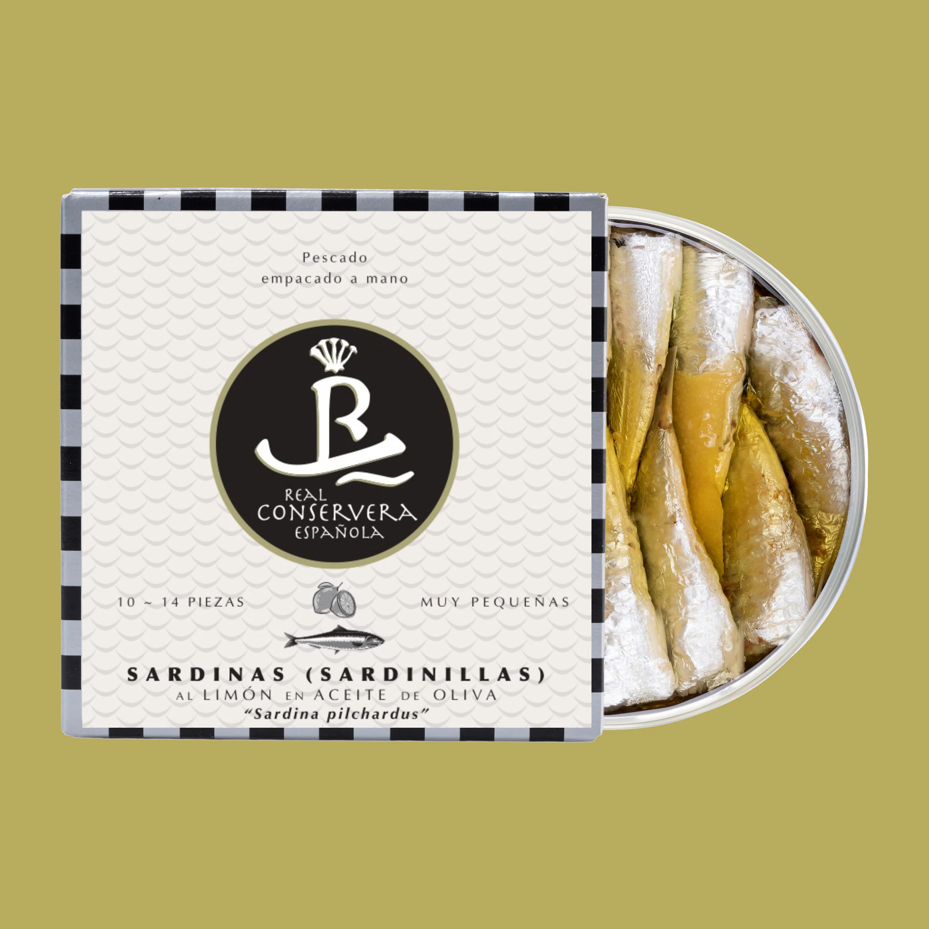 Real Conservera Española Small Sardines with Lemon in Olive Oil 10/14 - Image 4